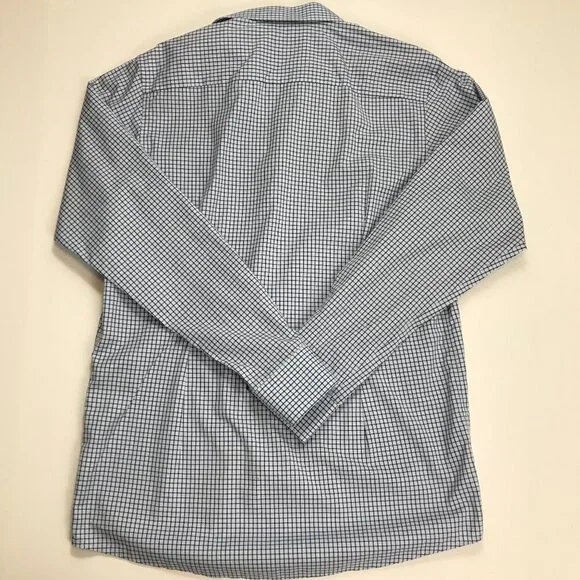 ETON Men 100% Cotton Large - 16.5 Button Multi-Color Check Shirt - Picture 4 of 4